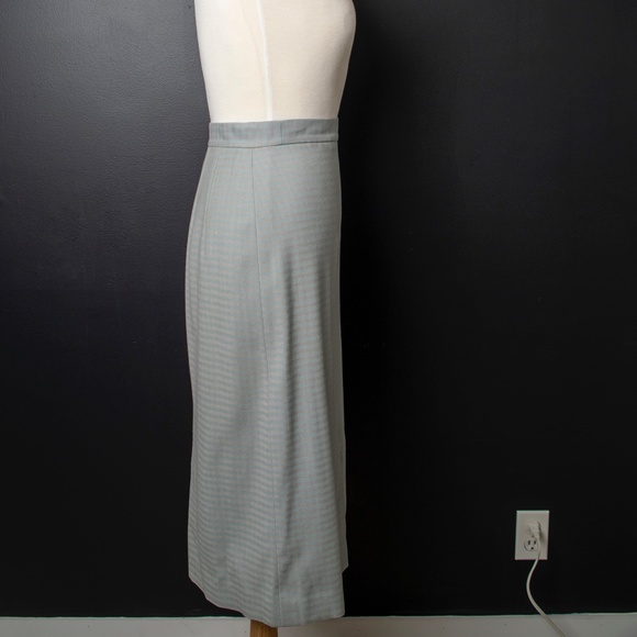 50s Dress Suit Horizontal Blue Mauve Stripe - Picture 12 of 12